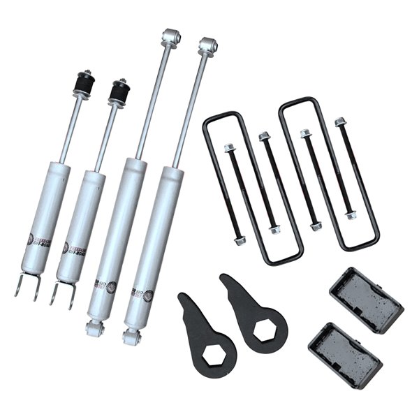 FO-G500-KIT_0-GHNX 1-3 Inch Leveling Kit w/ Shocks 92-98 Blazer 99-99 K1500 K1500 Suburban 92-98 Yukon Freedom Off-Road - Image 1