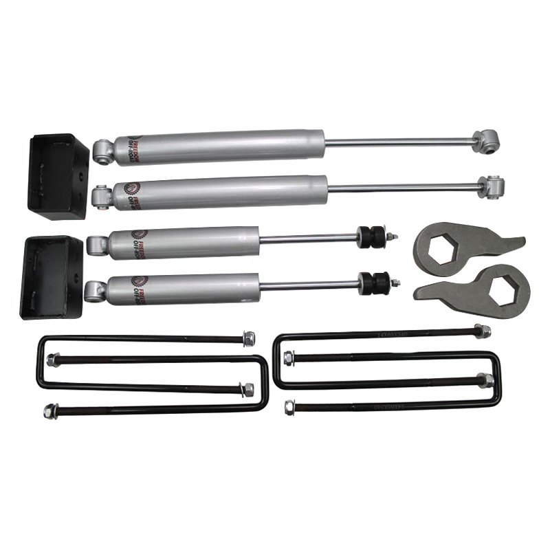 FO-G502-KIT-GHNX 1-3 Inch Leveling Kit w/Shocks 01-06 Silverado/Sierra 1500 HD 01-10 Silverado 2500 HD/3500 HD Freedom Off-Road - Image 1