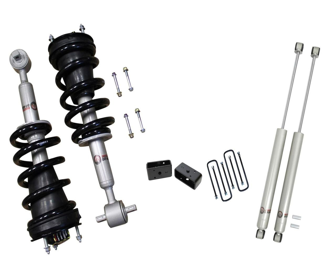FO-G803-2-KITFO-G301R-GHNX 2 Inch Front Lift Struts w/ 2 Inch Rear Blocks and Shocks Freedom Off-Road - Image 1