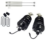 2.5 Inch Lift Mag Ride Delete Loaded Struts with Rear 2 Inch Blocks and Shocks Freedom Off-Road