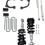 3 بوصة Lift Kit أمامية مع كتل مساعدات أمامية (Struts) خلفية، مساعدات (Shocks) و 07- أذرعة / مقصات (Control Arms) 16 1500/ Chevrolet Silverado 07-16 1500 GMC Sierra Freedom Off-Road