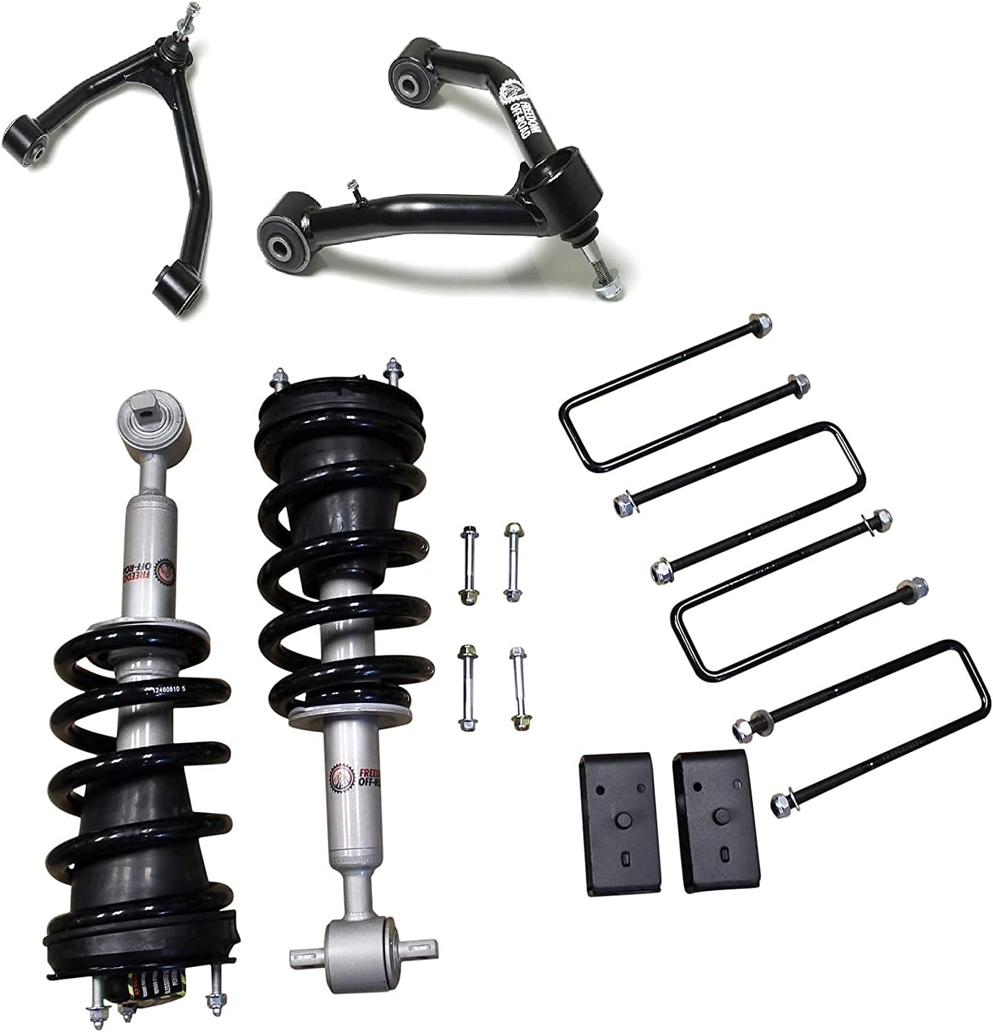 FO-G803-KITFO-G703FU-GHNX 3 Inch Front Lift Struts w/ Rear Blocks and Control Arms Freedom Off-Road - Image 1