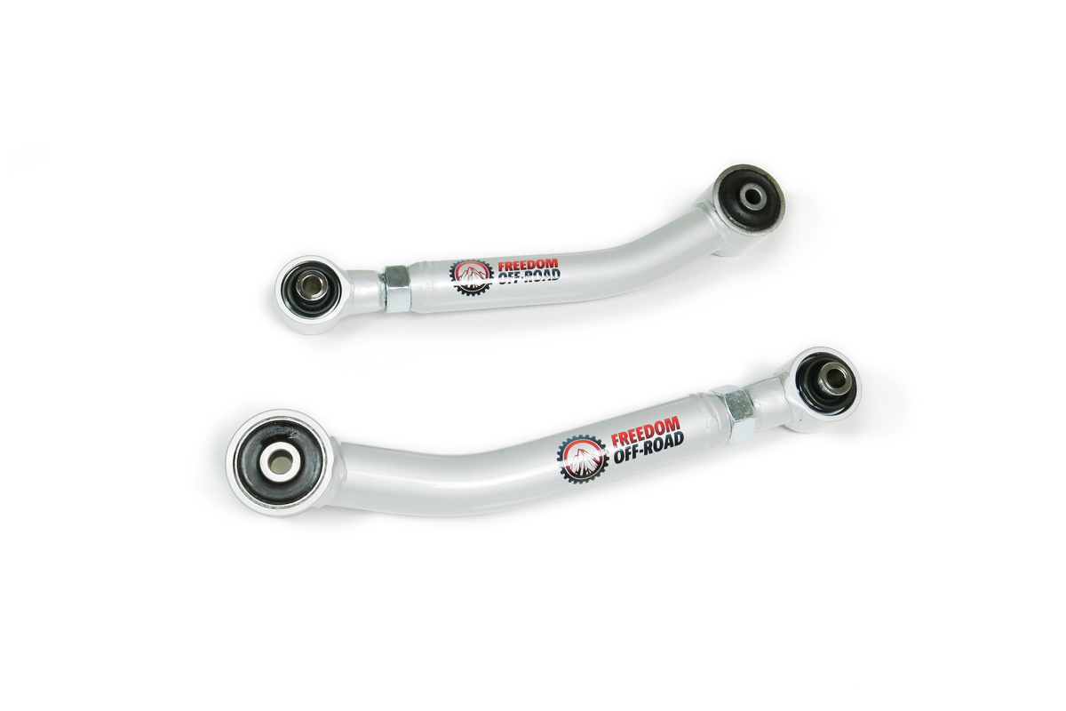 FO-J705L-ADJ-FLX-GHNX Front Lower Control Arms for 0-8 Inch w/ Pillowball 84-01 Cherokee 97-06 Wrangler Freedom Off-Road - Image 1