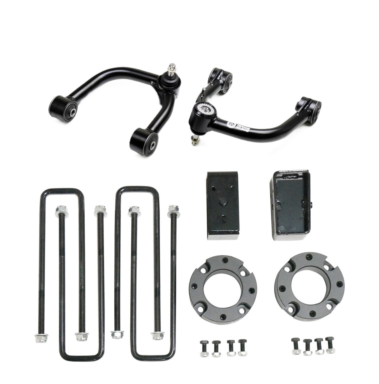 FO-T601-3ALFO-T701FU-GHNX 3 Inch Lift Kit Front Spacers w/ Rear Blocks and Control Arms 05-23 Toyota Tacoma Freedom Off-Road - Image 1