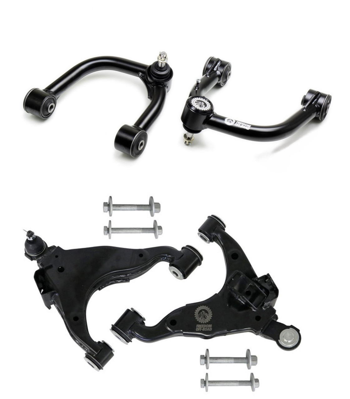 FO-T702FUFO-T702-1FL-GHNX Front Upper and Lower Control Arms for 2-4 Inch Lift KDSS 10-23 GX460 10-24 4Runner Freedom Off-Road - Image 1