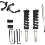 Front 3.5 Inch Lift Struts w/ Rear 3 Inch Blocks, Shocks, and Front Upper Control Arms 2000-2006 Toyota Tundra Freedom Off-Road