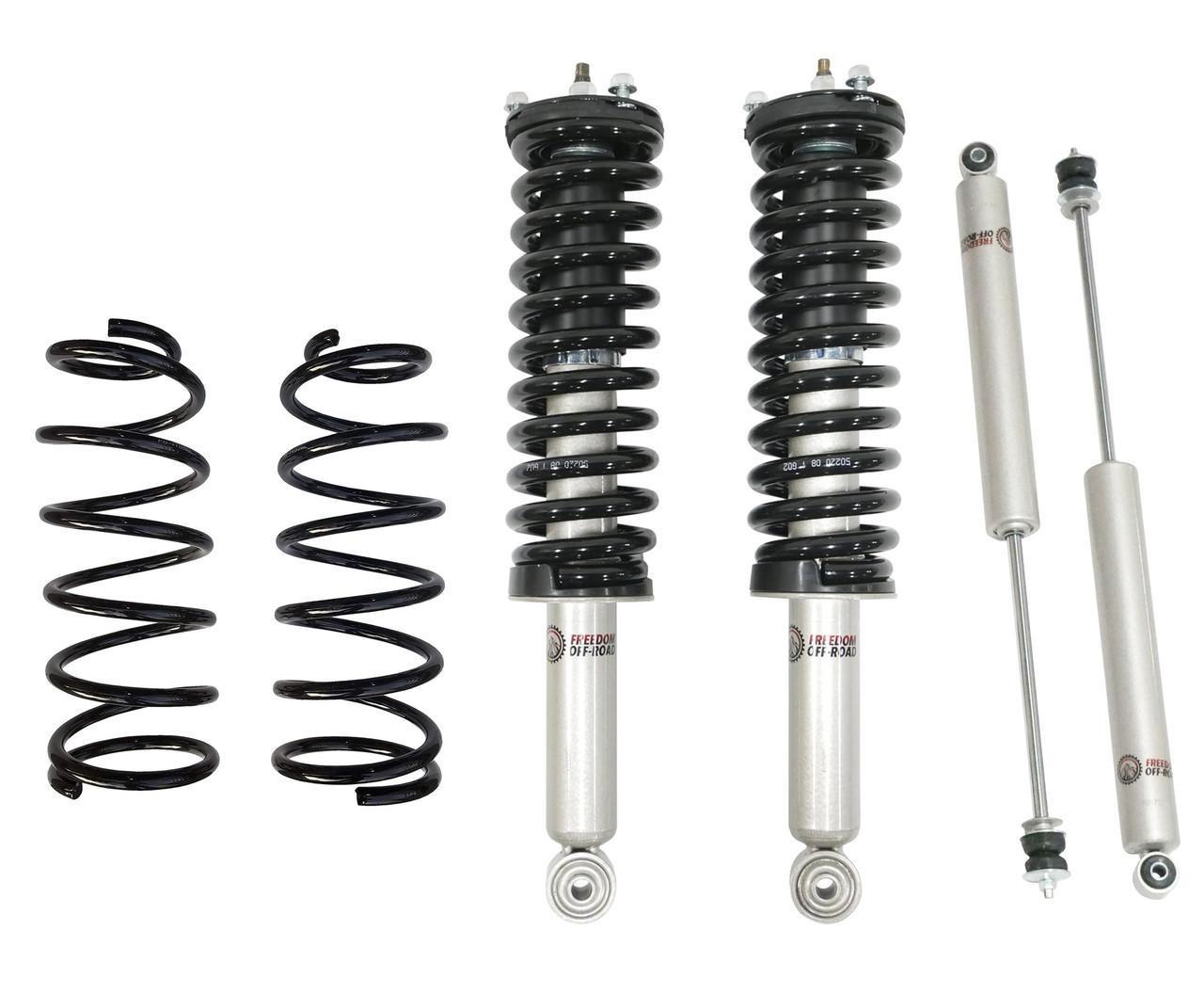 FO-T805-4-KIT-GHNX 3 Inch Front Struts, 2 Inch Rear Springs, and Shocks Freedom Off-Road - Image 1
