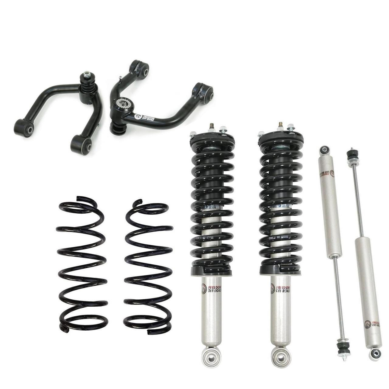 FO-T805-4-KITFO-T705FU-GHNX 3 Inch Front Struts w/2 Inch Rear Lift Springs, Shocks, and Control Arms Freedom Off-Road - Image 1