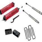 1-4 Inch Adjustable Coilovers 3 Inch Rear Lift Blocks and Shocks 00-06 Tundra Freedom Off-Road