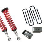 1-4 Inch Lift Coilovers 3 Inch / Rear Blocks w/ U Bolts and Shocks 96-04 Toyota Tacoma Freedom Off-Road