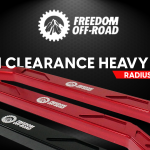 High Clearance Heavy Duty Radius Rod Set (4) - Black 14-16 Polaris RZR Freedom Off-Road