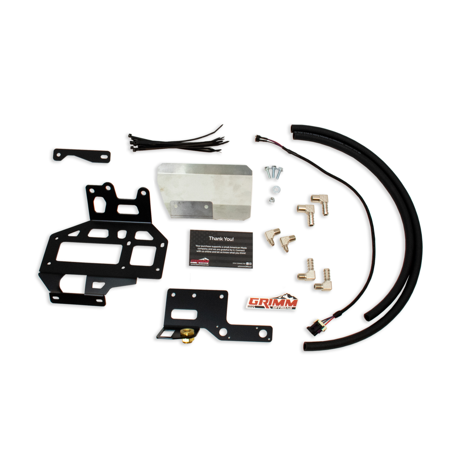 GOR10013_1-JZBB Jeep JL/JLU/JT ARB Twin Compressor Mounting Bracket Kit Grimm Offroad - Image 1