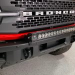 Bronco Steel Front Bumper 30In Center Light Mounting Bracket Kit Grimm Offroad - Image 3
