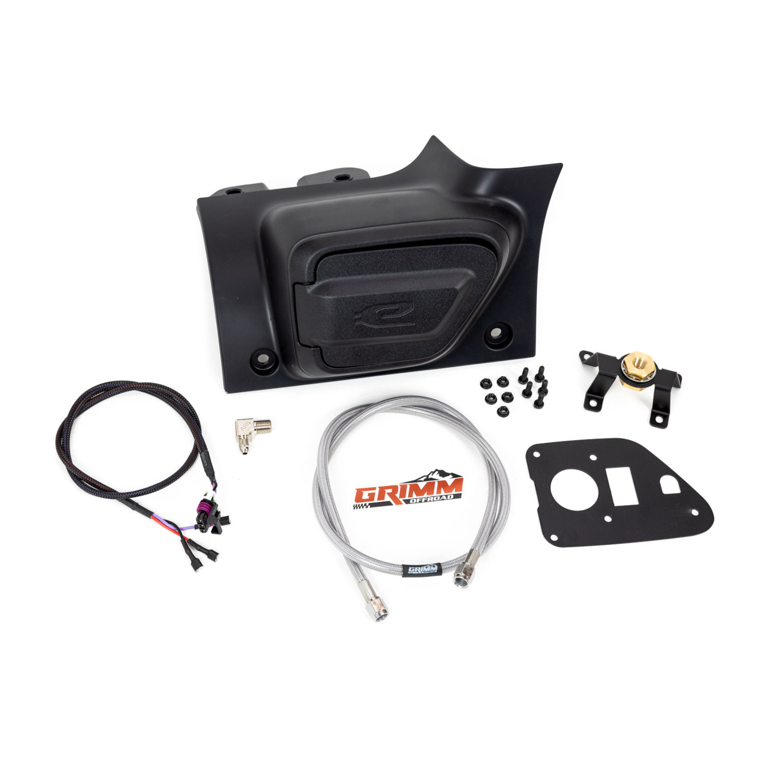 GOR10593_0-JZBB Jeep Wrangler JL/JLU & Gladiator JT 4XE Charge Port Air Chuck Conversion Kit Grimm Offroad - الصورة 1