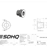 1/2 Inch - 3/8 Inch High Misalignment spacer 0.59 Inch Tall 17-4 Stainless Steel SDHQ Offroad