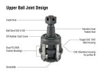 ⁦Apex Chassis Heavy Duty Ball Joint Kit Fits: 07-18 Jeep Wrangler JK  99-04 Jeep Grand Cherokee Includes: 2 Upper & 2 Lower⁩ - الصورة ⁦2⁩