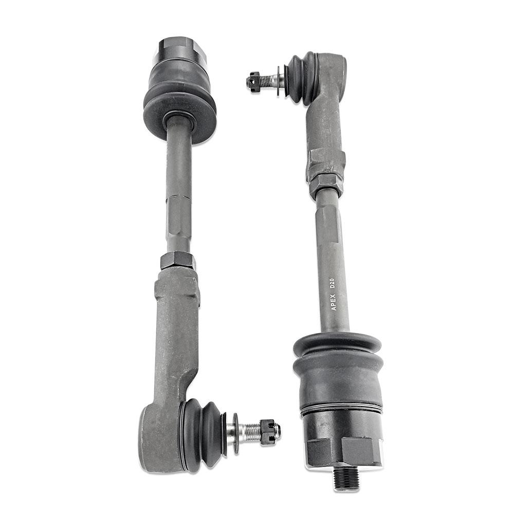 KIT108_0-JJSP Apex Chassis Heavy Duty Tie Rod Assembly Fits: 99-06 Chevy Silverado/Suburban/Sierra 1500 HD/2500/3500 00-06 GMC Yukon XL1500/2500 02-06 Chevy Avalanche 1500 Includes: Left & Right Inner & Outer Tie Rod - الصورة 1