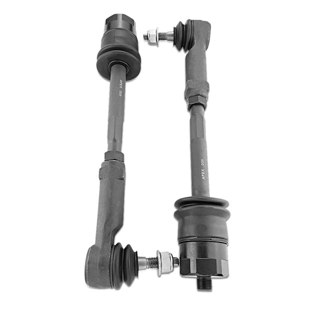 KIT109_0-JJSP Apex Chassis Heavy Duty Tie Rod Assembly Fits: 01-06 Chevy Silverado/Suburban/Sierra 1500 HD/2500/3500 01-13 GMC Yukon XL 2500 02-06 Avalanche 2500 Includes: Left & Right Inner & Outer Tie Rod - الصورة 1