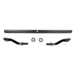 Apex Chassis Heavy Duty 2.5 Ton Tie Rod Assembly in Black Anodized Aluminum Fits: 19-22 Jeep Gladiator JT 18-22 Jeep Wrangler JL/JLU Rubicon Mohave Sahara Sport. Note: This kit fits a Dana 30 axle.
