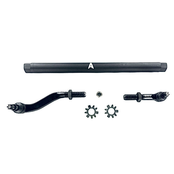 KIT124-JJSP Apex Chassis Heavy Duty 2.5 Ton No Flip Drag Link Assembly in Black Anodized Aluminum Fits: 19-22 Jeep Gladiator JT 18-22 Jeep Wrangler JL/JLU. Note: This NO-FLIP kit fits a Dana 44 & Dana 30 axles with a lift of 4.5 inches or less - Image 1