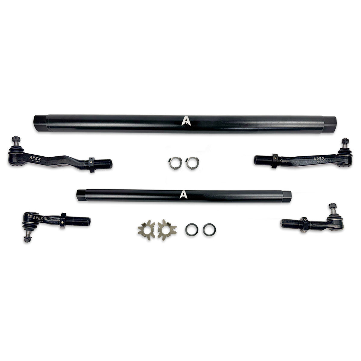 KIT380-STL-JJSP Heavy Duty ProLock DOM Steel Tie Rod and Drag Link Assembly Fits: 03-13 RAM 2500/3500 Apex Chassis - Image 1