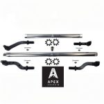 Heavy Duty Polished Aluminum Tie Rod and Drag Link Axle Swap Kit Dynatrac 72.5 Inch Jeep JL-JT 2.5T for Axle Upgrade Options Only Apex Chassis