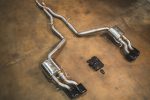 ⁦2011-2018 Mercedes-AMG CLS 63 4.0L, Catback T304 Stainless Steel Black Bespoke OEM Style Valvetronic Tips Valvetronic Designs⁩ - الصورة ⁦2⁩