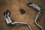 ⁦2011-2018 Mercedes-AMG CLS 63 4.0L, Catback T304 Stainless Steel Black Bespoke OEM Style Valvetronic Tips Valvetronic Designs⁩ - الصورة ⁦3⁩