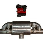 طقم كاتم صوت T Style للطرق الوعرة عالمي مدخل فردي مخرج مزدوج 76 مم 3.0 بوصة تصميمات Valvetronic
