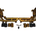 2012-2016 Porsche 991 Carrera,Targa S,GTS,4,4S,4GTS 3.4/3.8L, Catback T304 Stainless Steel Finished in Anodized Gold, 4.0 Inch Outlet Tips Valvetronic Designs