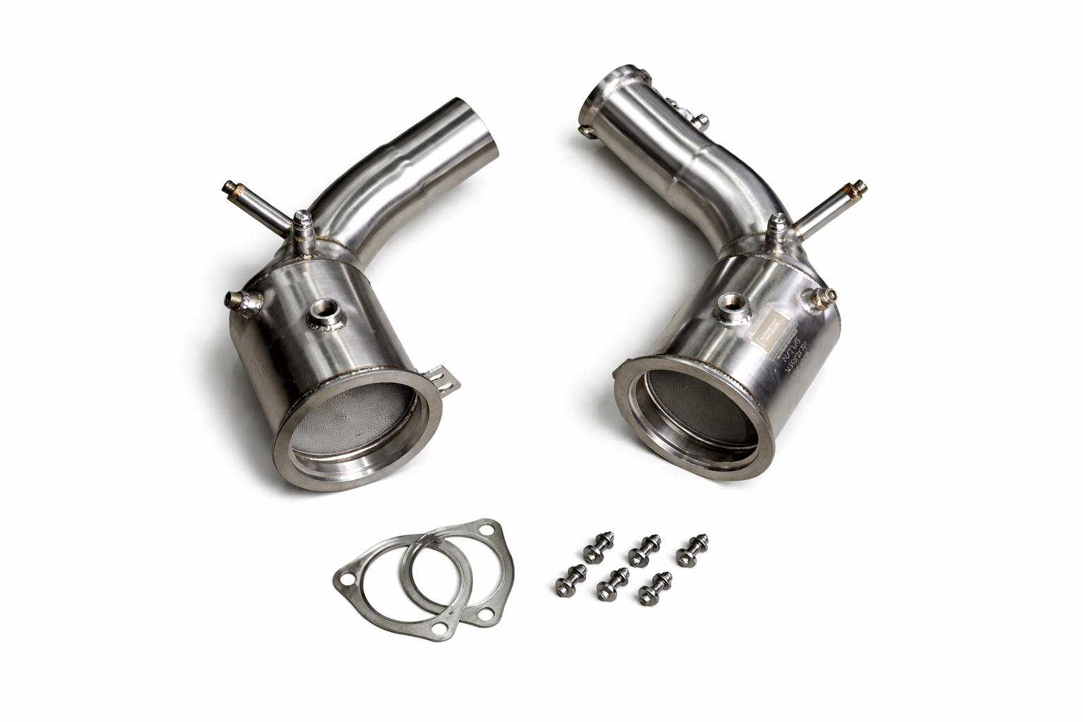 POR.992.TUR.FF.400C.BR-JZYF 400-cell catted downpipes for Porsche 992 Turbo / Turbo S - الصورة 1