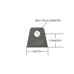 1/4 Inch Tab 1/2 Inch Bolt Hole SDHQ Offroad