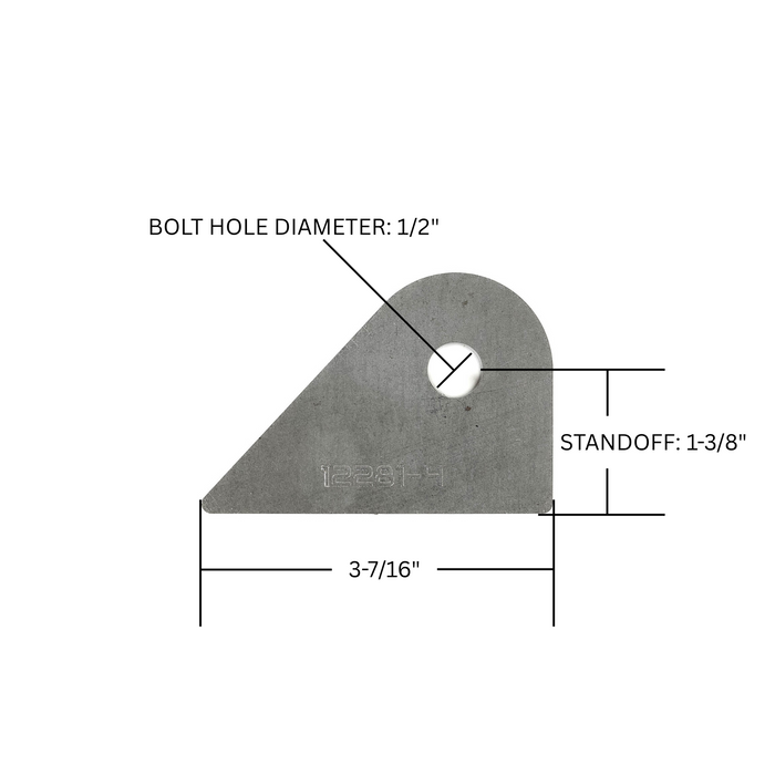 تاب-12281-4-جمكل 1/4 Inch Thick, 1/2 Inch Bolt Hole, 1-3/8 Inch Standoff SDHQ Offroad - الصورة 1