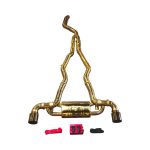2020-2025 Toyota A90 Supra 3.0L, Catback T304 Stainless Steel Finished in Anodized Gold, Gold 5.0 Inch Outlet Tips Valvetronic Designs