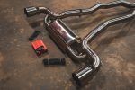 2020-2025 Toyota A90 Supra 3.0L, Catback T304 Stainless Steel Brushed 5.0 Inch Outlet Tips Valvetronic Designs - Image 2