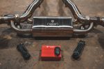 2020-2025 Toyota A90 Supra 3.0L, Catback T304 Stainless Steel Brushed 5.0 Inch Outlet Tips Valvetronic Designs - Image 3