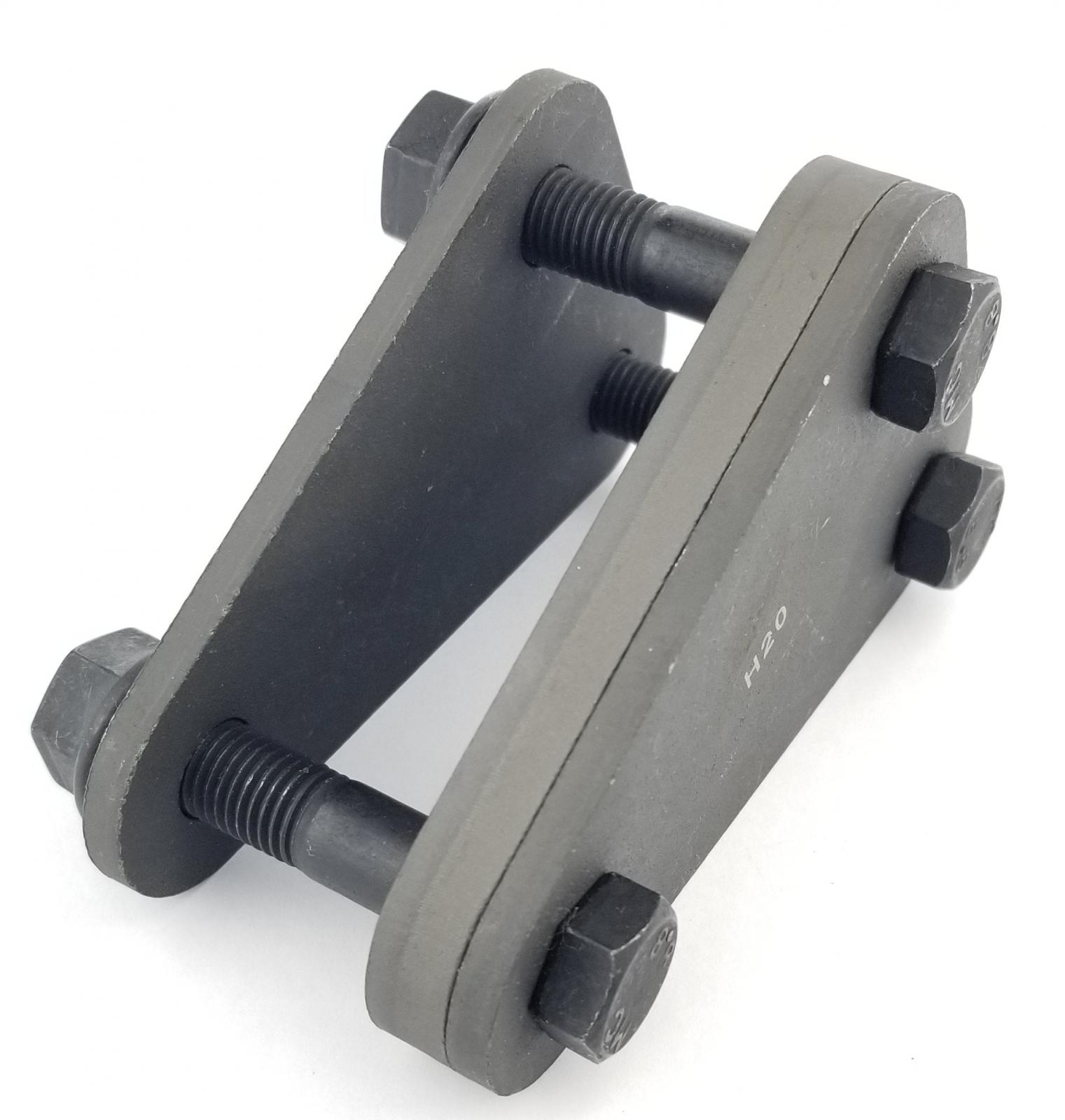 TR186_3-JJSP Apex Chassis Heavy Duty Steering Stabilizer Bracket Fits: Jeep Wrangler JL Gladiator JT in OE location At Passenger Side Tie Rod End - Image 1