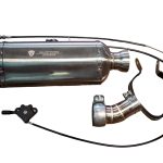 Universal Bike Valved Angled Muffler Kit 1.5 Inch Valvetronic Designs