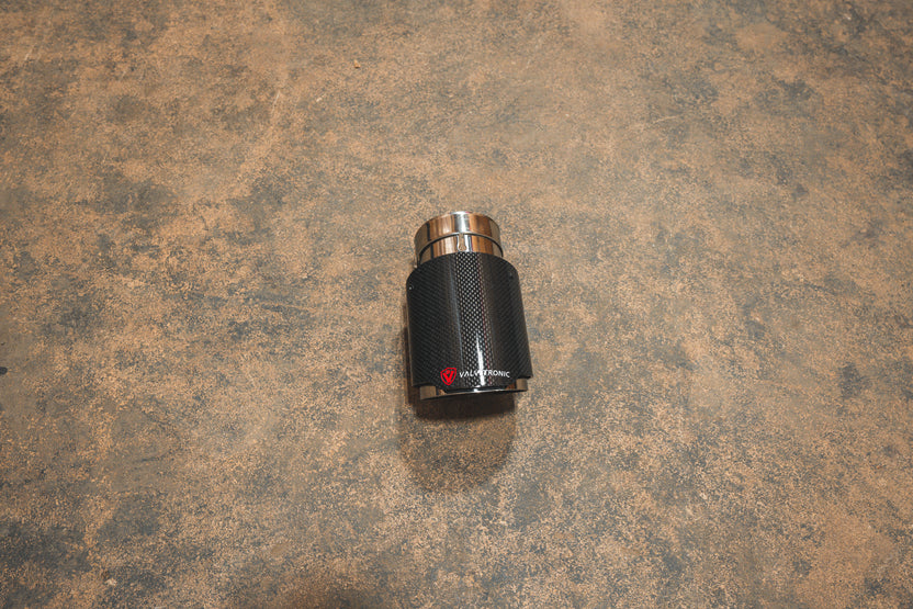 VTD.TIP.SLVE.30.35.RC-JZYF Universal Exhaust Tips 3.0 Inch Carbon Fiber Valvetronic Designs - الصورة 1