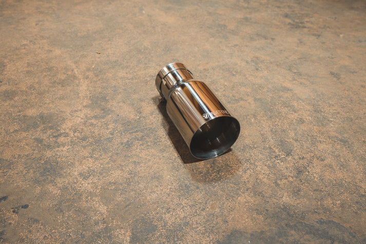 VTD.TIP.SW.30.35.BRSH_0-JZYF Universal Exhaust Tips 3.0 Inch Inlet T304 Brushed Valvetronic Designs - الصورة 1