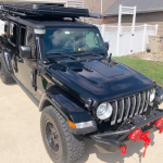 Hood Solar Panel 35W (Lensun) - Jeep Wrangler JL & Rubicon