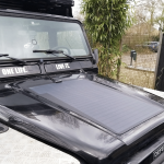 Land Rover Defender 110/90 (1984-2006) Lensun 75W 12V Hood Solar Panel Charge Battery - Image 2