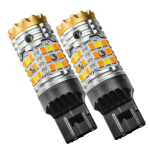 ⁦ORACLE LIGHTING RAM/JEEP WRANGLER SPORT JL FRONT TURN SIGNAL/ DRL SWITCHBACK 7443CK BULB (PAIR)⁩ - الصورة ⁦3⁩