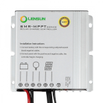 ⁦Lensun 10A Waterproof MPPT Solar Regulator Controller with Battery Clips & Solar Connectors⁩ - الصورة ⁦2⁩