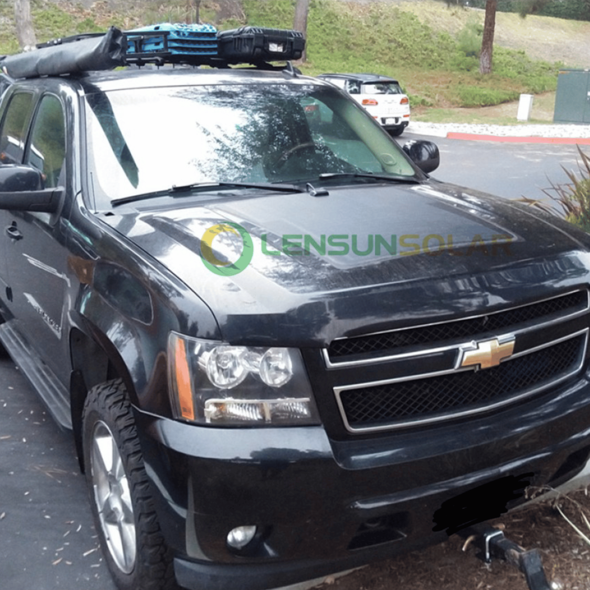 7ef5cbde-14c7-42c1-bcb7-22659b35e942.png Chevy/Chevrolet Avalanche 1st & 2nd Gen (2001-2013) LensunSolar 100W 12V Hood Solar Panel - الصورة 1