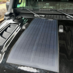⁦Jeep Wrangler JL/Gladiator JT Rubicon Lensun 50W Hood Solar Panel⁩ - الصورة ⁦2⁩