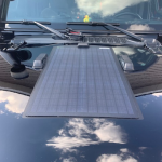 ⁦Hood Solar Panel 35W (Lensun) - Jeep Wrangler JL & Rubicon⁩ - الصورة ⁦2⁩