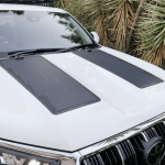 ⁦Toyota Land Cruiser Prado(with scoop) Lensun 90W(2x45W) Car Hood/Bonnet Solar Panel⁩ - الصورة ⁦2⁩