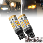 ORACLE LIGHTING RAM/JEEP WRANGLER SPORT JL FRONT TURN SIGNAL/ DRL SWITCHBACK 7443CK BULB (PAIR)