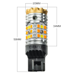 ⁦ORACLE LIGHTING RAM/JEEP WRANGLER SPORT JL FRONT TURN SIGNAL/ DRL SWITCHBACK 7443CK BULB (PAIR)⁩ - الصورة ⁦6⁩